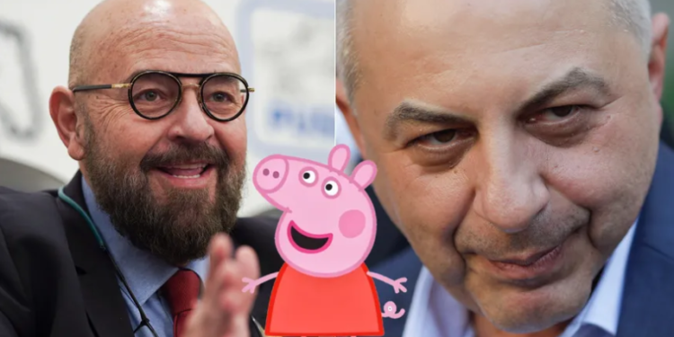 Cîrstoiu l-a asemănat pe Piedone cu „Peppa Pig”, o purcică din desene animate